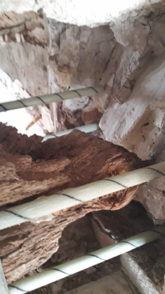 protesis estructural con fibra de vidrio